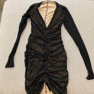 Black/nude Fashion Nova dress